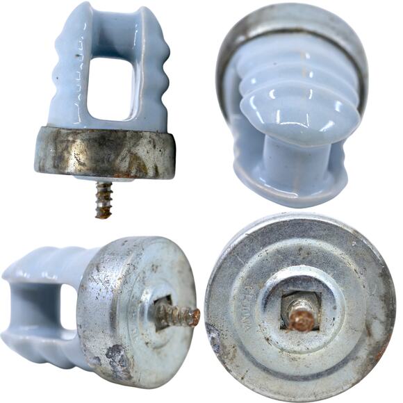 Railroad Insulators Vintage Ceramic & Glass [Lot of 7] - Picture 6 of 10